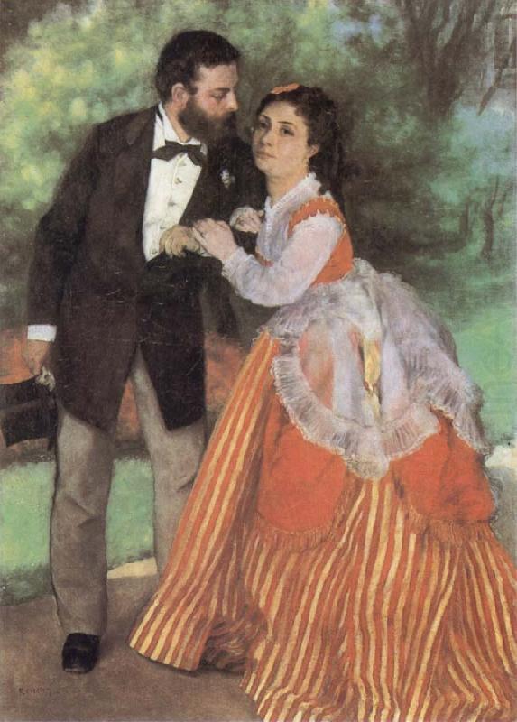 The Painter Sisley and his Wife, Pierre-Auguste Renoir